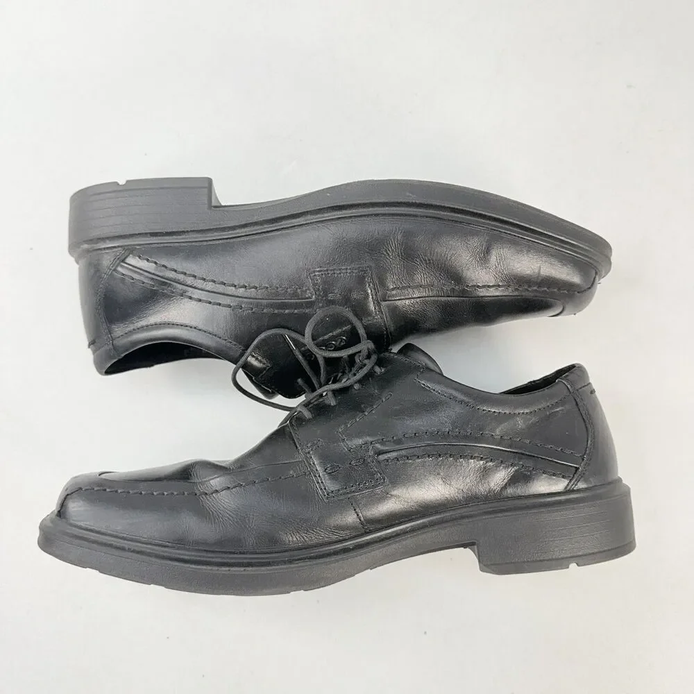 Ecco Berlin Apron Toe Oxford Loafers 49784 Black Leather Men’s Size 43 (9/9.5)